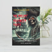 海賊船幽霊ハロウィーン衣装パーティー 招待状 (スタンド正面)