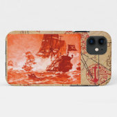 海賊船戦/アンティーク海賊の宝石図 Case-Mate iPhoneケース (裏面(横))