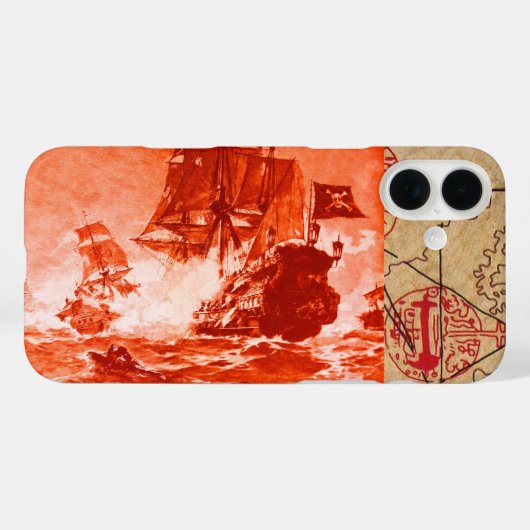 海賊船戦/アンティーク海賊の宝石図 Case-Mate iPhoneケース (裏面 (横))