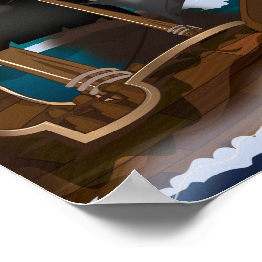 海賊船戦！ ポスター (角)