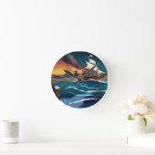 海賊船戦！ ラウンド壁時計 (ホーム)