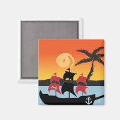 海賊船磁石 マグネット (正面/裏面)