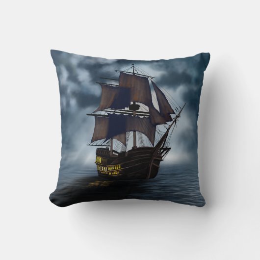 海賊船航海の海枕 クッション (正面)