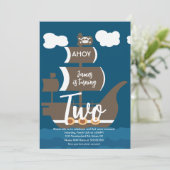 海賊船誕生日アホイパーティーエイジブラウン 招待状 (スタンド正面)