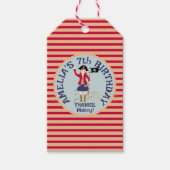 海賊船誕生日パーティーのキャプテン ギフトタグ (正面)