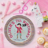 海賊船誕生日パーティーのキャプテン ペーパープレート (パーティー)