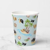 海賊船誕生日パーティーのキャプテン 紙コップ (裏面)