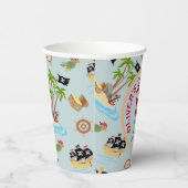 海賊船誕生日パーティーのキャプテン 紙コップ (右)