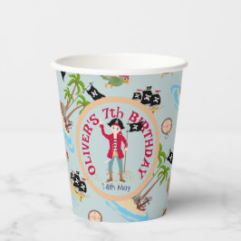 海賊船誕生日パーティーのキャプテン 紙コップ