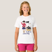 海賊船誕生日パーティーのキャプテン Tシャツ (正面フル)