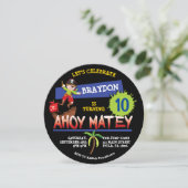 海賊船誕生日パーティー招待招待状 招待状 (スタンド正面)