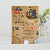 海賊船誕生日招待状 招待状 (スタンド正面)
