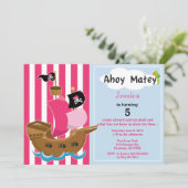 海賊船誕生日招待状 招待状 (スタンド正面)