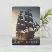 海賊船誕生日 招待状 (スタンド正面)