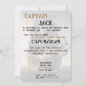 海賊船誕生日 招待状 (裏面)