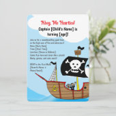 海賊船誕生日 招待状 (スタンド正面)