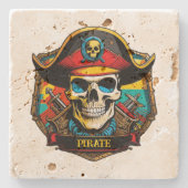 海賊船長 ストーンコースター (正面)