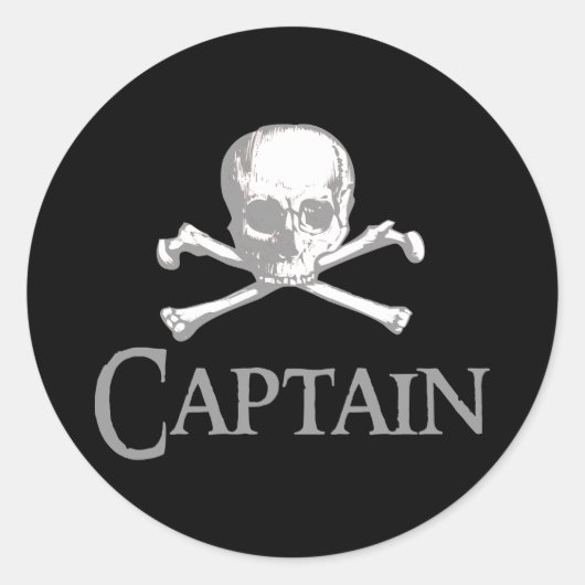 海賊船長 ラウンドシール (正面)