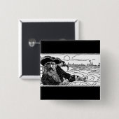 海賊船長 缶バッジ (正面&裏面)