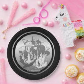 海賊船&いかりホワイトシルエットプレート2 ペーパープレート (パーティー)