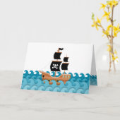 海賊船 カード (黄色い花)