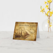 海賊船 カード (黄色い花)