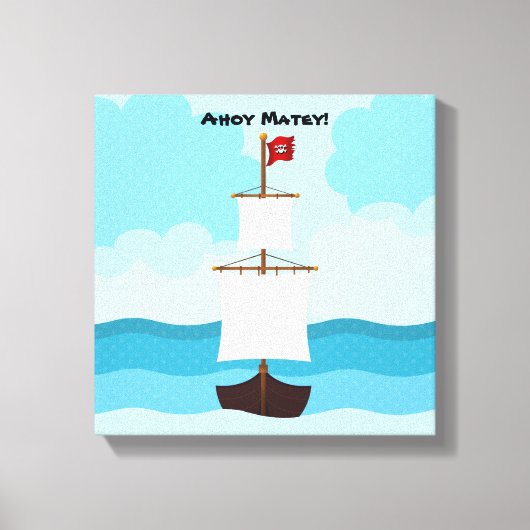 海賊船 キャンバスプリント (正面)
