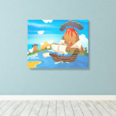 海賊船 キャンバスプリント (インサイチュ (ウッドフロア))