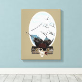 海賊船 キャンバスプリント (インサイチュ (ウッドフロア))