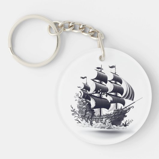 海賊船 キーホルダー (正面)