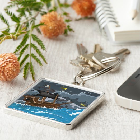 海賊船 キーホルダー (側面)