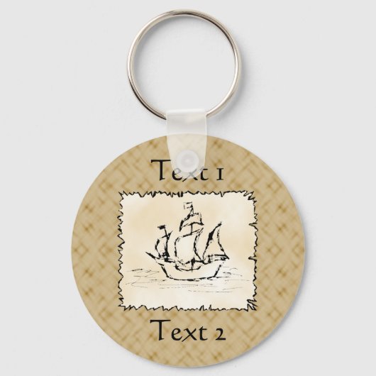 海賊船。 キーホルダー (正面)