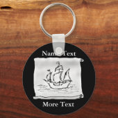 海賊船。 キーホルダー (正面)