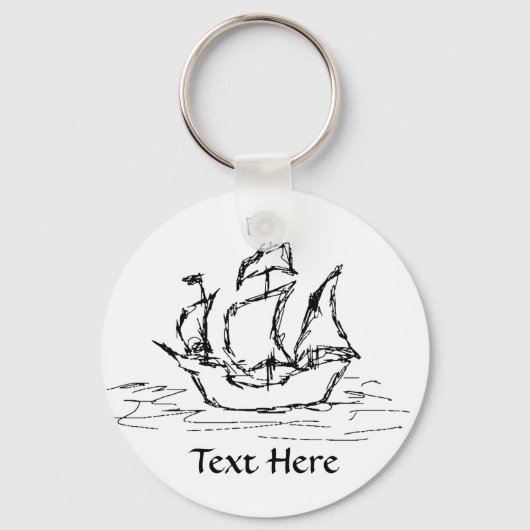 海賊船。 キーホルダー (正面)