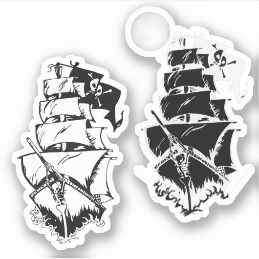 海賊船 シール (正面)