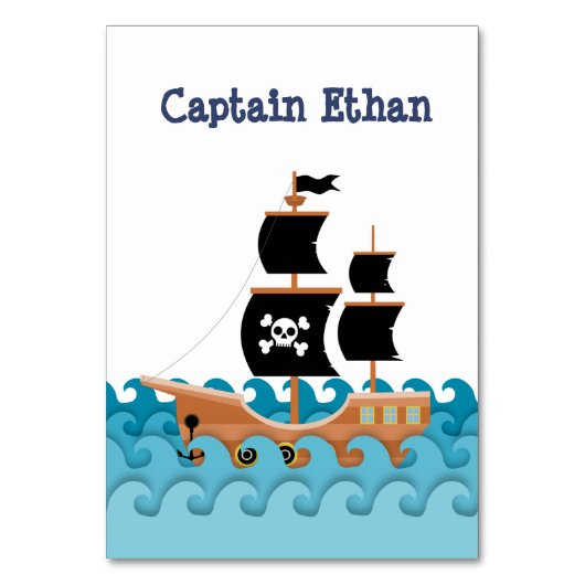 海賊船 テーブルナンバー (正面)