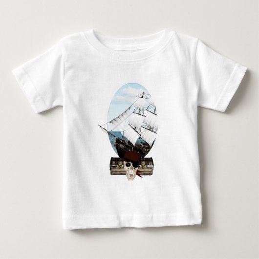 海賊船 ベビーTシャツ (正面)