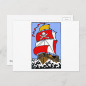 海賊船 ポストカード (正面/裏面)