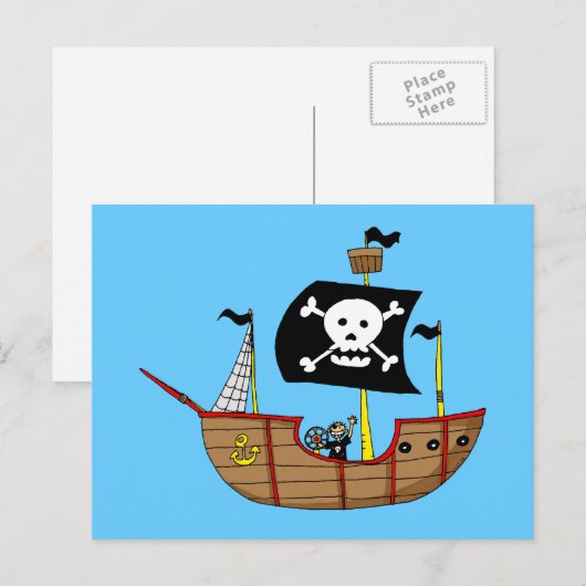 海賊船 ポストカード (正面/裏面)
