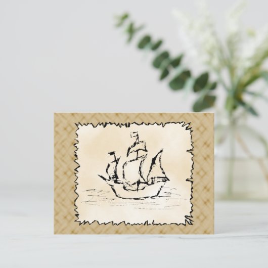 海賊船。 ポストカード (スタンド正面)