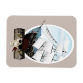 海賊船 マグネット (横)