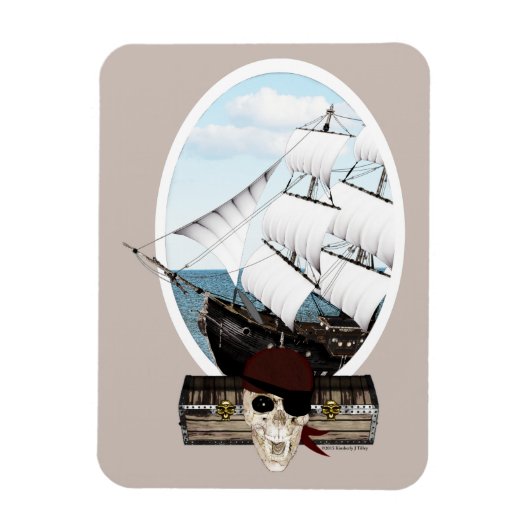 海賊船 マグネット (縦)