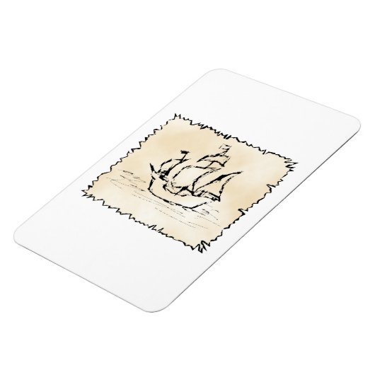 海賊船。 マグネット (左側)