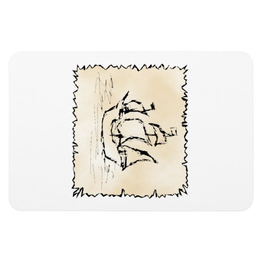 海賊船。 マグネット (横)