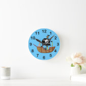 海賊船 ラウンド壁時計 (ホーム)