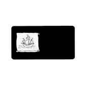 海賊船。 ラベル (正面)