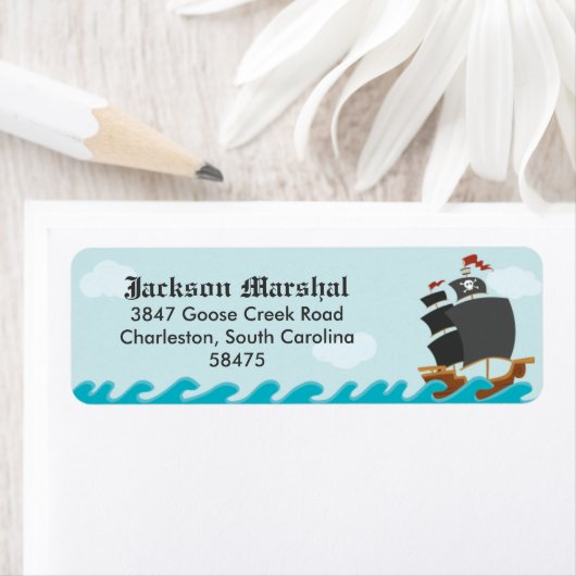 海賊船 ラベル (インサイチュ)