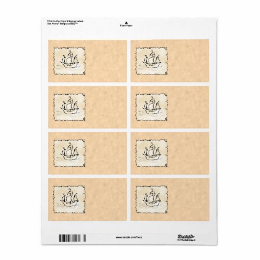 海賊船。 ラベル (フルシート)