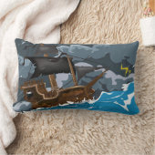 海賊船 ランバークッション (ブランケット)