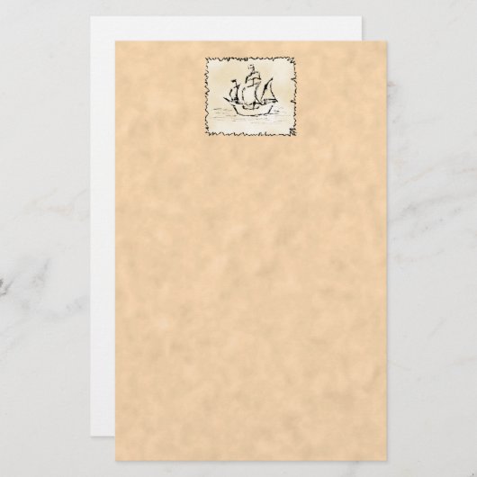 海賊船 便箋 (正面/裏面)